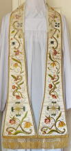 White Italian Stole